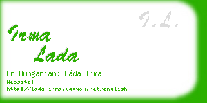 irma lada business card